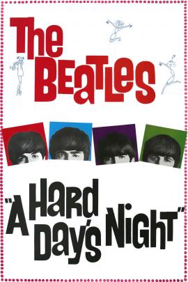 A Hard Day's Night 1964 movie poster